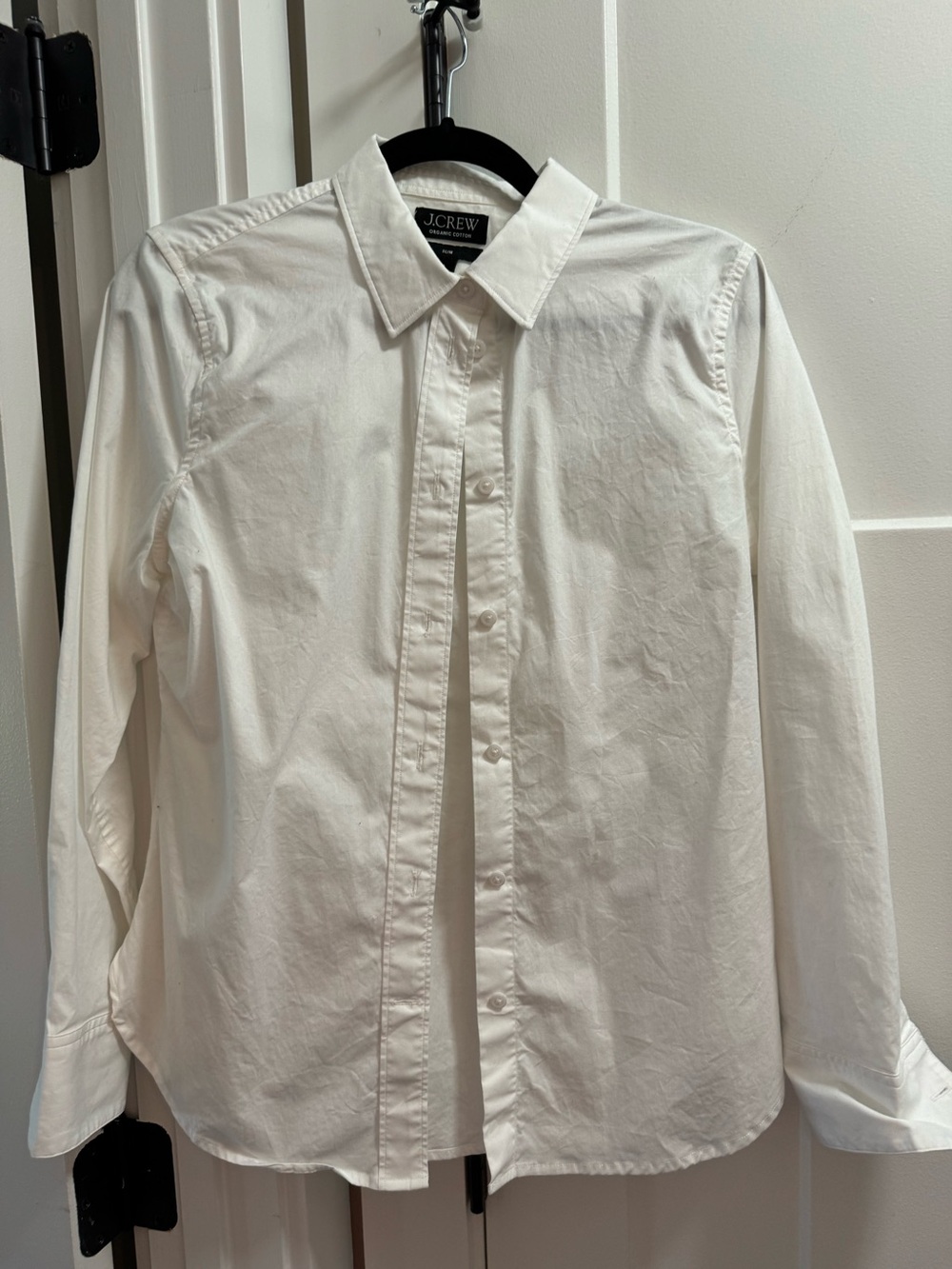 Slim-fit stretch cotton poplin shirt